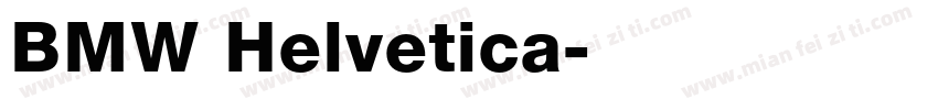 BMW Helvetica字体转换